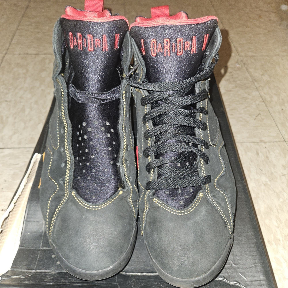 Jordan Black and Red Athletic Shoes